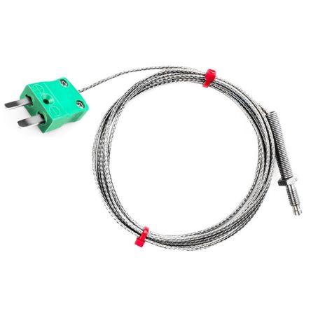 Termočlánek trysky 2 m kabel typ K Nerezová ocel 2 m sonda, 0 °C 6 mm na 350 °C IEC, RoHS Compliant RS PRO
