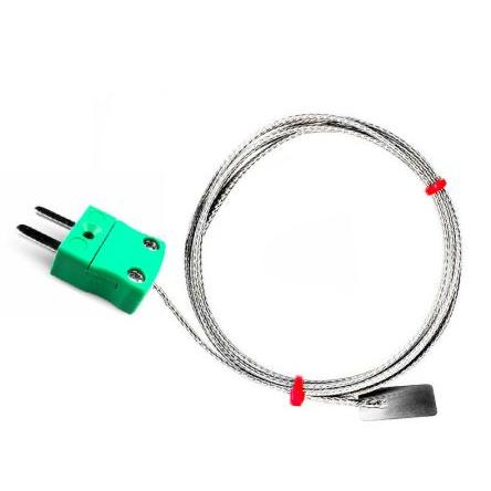 Listový termočlánek 2 m kabel typ K Nerezová ocel 2 m sonda, 0 °C 13 mm na 350 °C RoHS Compliant, IEC RS PRO