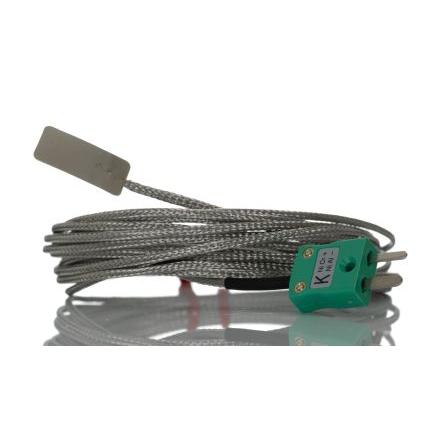Listový termočlánek 5 m kabel typ K Nerezová ocel 5 m sonda, 0 °C 13 mm na 350 °C RoHS Compliant, IEC RS PRO