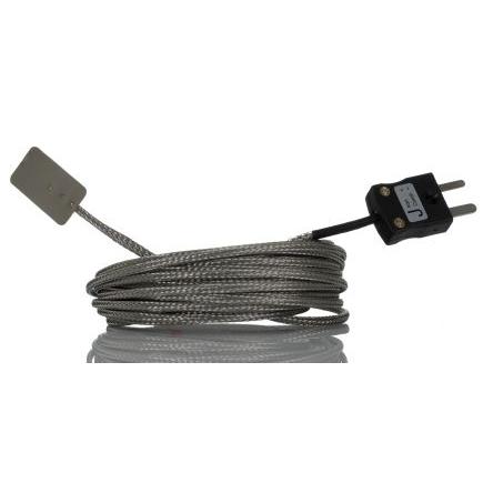 Listový termočlánek 5 m kabel typ J Nerezová ocel 5 m sonda, 0 °C 13 mm na 350 °C RoHS Compliant, IEC RS PRO