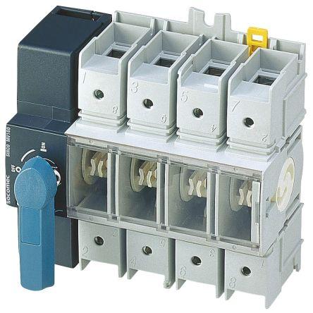 Socomec Odpínač, rozsah: SIRCO MV 4X125A 4pólový Boční, Přední montáž IP65 125A 23 kW