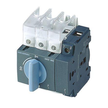 Socomec Odpínač, rozsah: SIRCO M3 3X60A 3pólový Nástěnná, Lišta DIN, Rychlé připojení IP65 60A 23 kW
