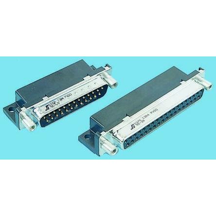 Amphenol Communications Solutions Konektor D-Sub, řada: Delta D, počet kontaktů: 9, orientace těla: Pravý úhel 2.74 mm,