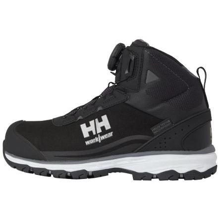 Systém BOA Fit, Odolnost proti propíchnutí, Reflexní Bezpečnostní obuv obuv Ženy, Hliník 4, Černá, Šedá Ano Helly Hansen