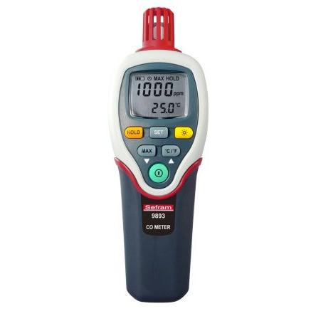 Sefram Sonda CO Protokolování dat, Baterie, typ displeje: Podsvícení LCD, rozsah teploty: 70 °C, životnost baterie: 10h