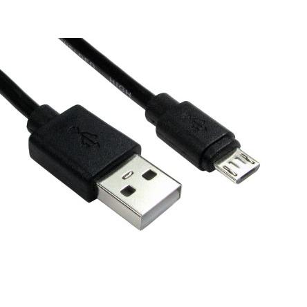 RS PRO Kabel USB do zásuvky IC Vnější, řada: RS PRO, A: USB typu A, 150 mm Vnější, Černá, B: Micro USB typ B