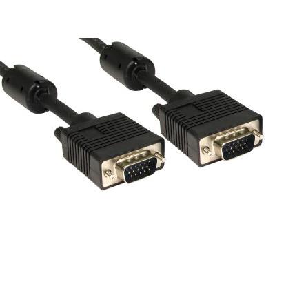 RS PRO, A: Vnější SVGA, B: Vnější SVGA Kabel SVGA 2 m, Černá