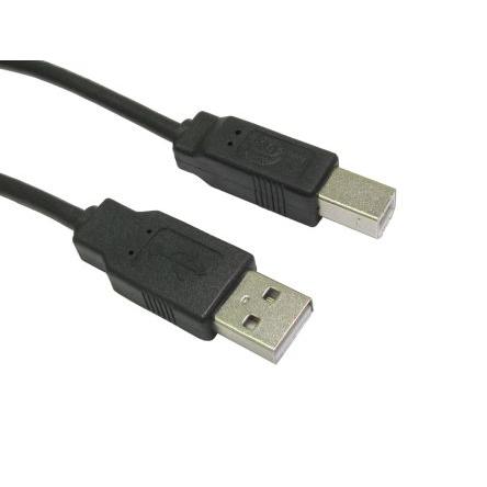 RS PRO Kabel USB do zásuvky IC Vnější, řada: RS PRO, A: USB typu A, 500 mm Vnější, Černá, B: USB B