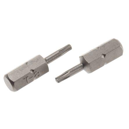 RS PRO Bit šroubováku, Chrom-vanadová ocel, Šestihran, 6.35 mm, T8, celková délka: 25 mm, počet kusů: 1