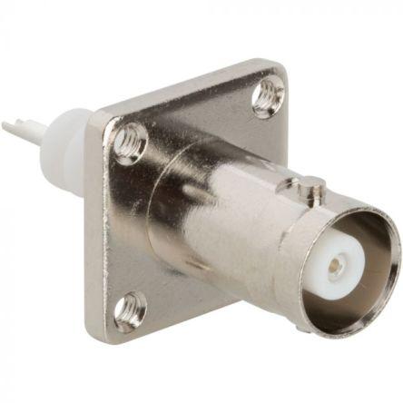 Amphenol RF Konektor RF Vnitřní, orientace těla: Rovný, Montáž do panelu Konektor MHV Přepážka Pájecí, 0GHz, 50 GHz 165