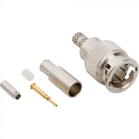 Amphenol RF Konektor RF Vnější, orientace těla: Rovný, Kabel Konektory BNC Přepážka Krimpovací, typ kabelu: Koaxiální,