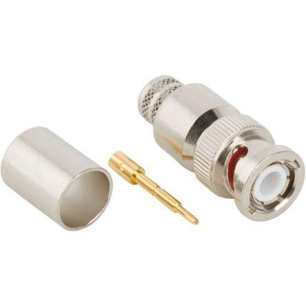 Amphenol RF Konektor RF Vnější, 50 Ω, orientace těla: Rovný, Kabel Konektory BNC Přepážka Krimpovací, 4GHz 165 °C -65