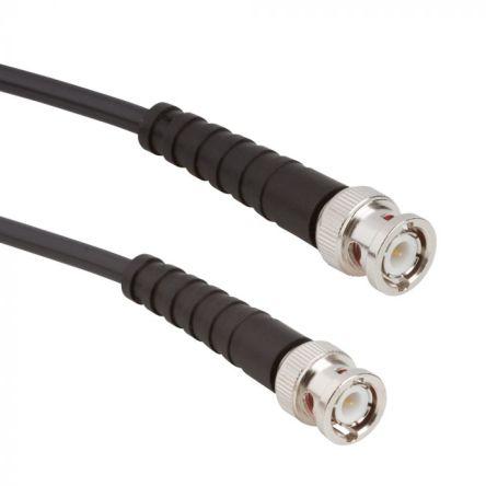 Koaxiální kabel, řada: BNC RG58, Černá 3 m 50 Ω Amphenol RF S koncovkou