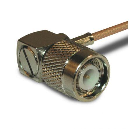 Amphenol RF Konektor RF Vnější, orientace těla: Pravý úhel, Kabel Konektor TNC Přepážka Krimpovací, typ kabelu: