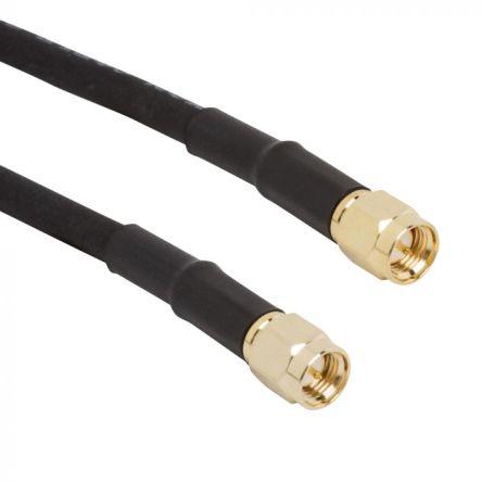 Koaxiální kabel, řada: SMA RG58, Černá 500.13 mm 50 Ω Amphenol RF S koncovkou