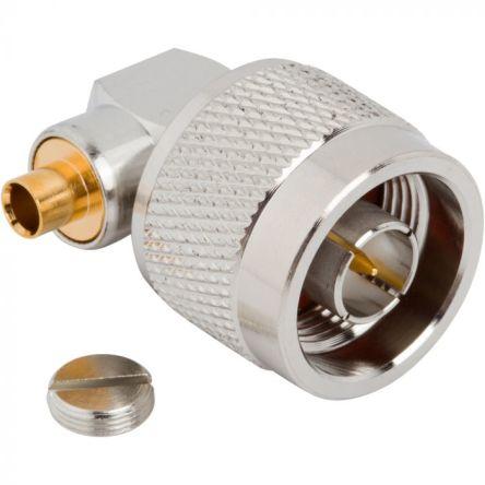 Amphenol RF Konektor RF Vnější, orientace těla: Pravý úhel, Kabel Konektor N Přepážka Pájecí, typ kabelu: Koaxiální,
