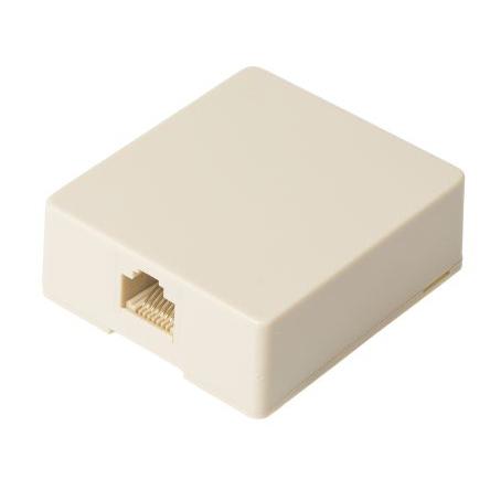 Nástěnná deska RJ45 Slonovinová Decelect