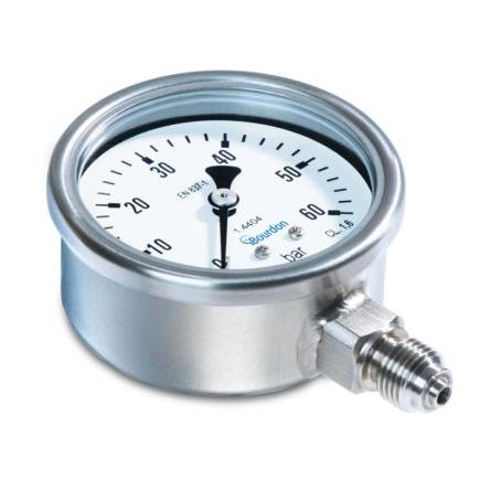 Tlakoměr Typ G MEX3-D20.B74 63 mm G 1/4 Nerezová ocel 304, 70 °C 1.5 bar -1 bar Bourdon