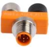 Lumberg Automation Adaptér pro kulaté konektory, řada: ASBS 2, orientace těla: T 5 M12 Nikl Vnější, 90 °C 5, -25 °C M12,