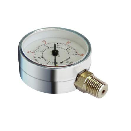 Tlakoměr 1/4 v NPT MTR2-D50.B94, přesnost: 1.6 %FS 50 mm 1/4 in NPT Nerezová ocel, 80 °C 11 bar 0 bar Bourdon