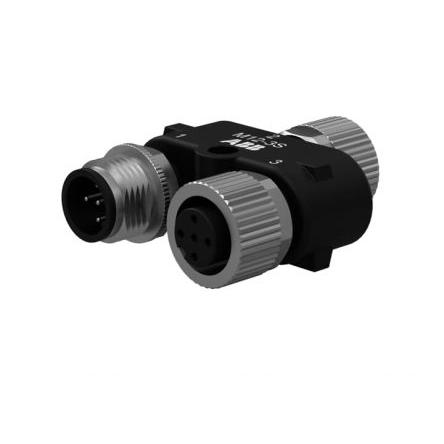 Kulatý průmyslový konektor, velikost: M12 ABB, pohlaví kontaktu: Samice/samec, orientace těla: Y, řada: M12-3S, IP67,