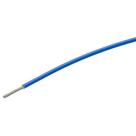 Zapojovací vodič, řada: FlexLite, typ kabelu: Vodič do vysokých teplot, prameny vodičů: 19/0.15 mm, Modrá, 600V 100 m 22