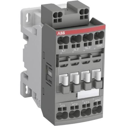 ABB 1 NO Stykač napětí ve vinutí 24V dc, 60 V dc 3pólový 28 A 690V 5.5 kW s 4 NO kontakty 20V dc, 60 V dc Řídicí