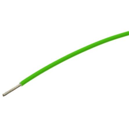 Vodič do vysokých teplot, řada: FlexLite, prameny vodičů: 19/0.19 mm, Zelená 100 m TE Connectivity