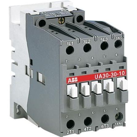 ABB 1 NO Stykač napětí ve vinutí 220V, 230 V 3pólový 30 A 690V s 4 NO kontakty 220V, 230 V Řídicí jednotka, rozsah:
