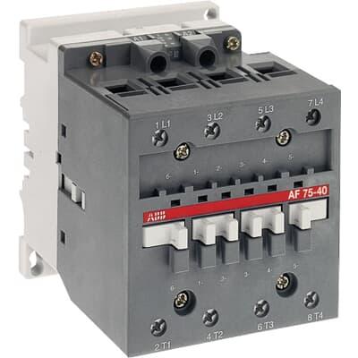 ABB Stykač napětí ve vinutí 100V, 250 V 4pólový 70 A 690V 30 kW s 4 NO kontakty 100V, 250 V Řídicí jednotka, rozsah: