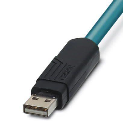 Phoenix Contact Kabel USB do zásuvky IC Vnější, A: USB typu A, 1 m Vnější, B: Bez koncovky