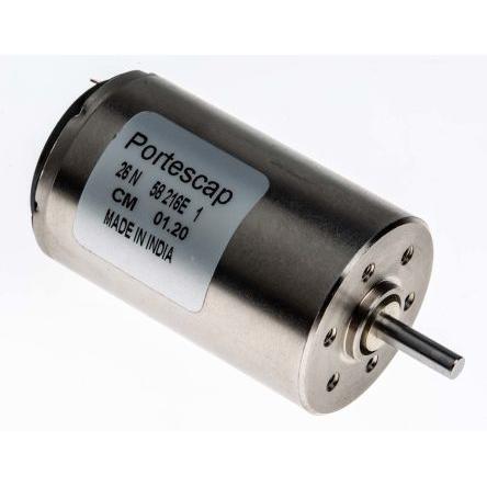 Portescap Motor DC 12V dc Servomotor s nízkou setrvačností 4700rpm 17.3 mNm 5.75 W 3 mm 740mA