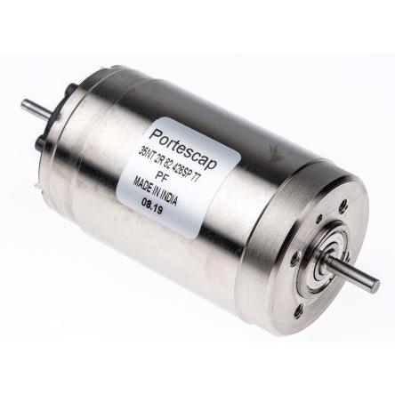 Portescap Motor DC, řada: 35NT2R82 32V Servomotor s nízkou setrvačností 5900rpm 115 mNm 102 W 3 mm 2.3A