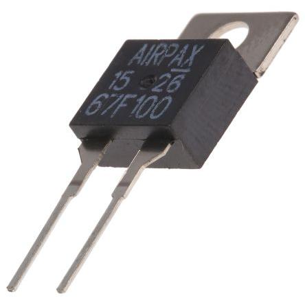 Termostat koncovka: Svorka PCB Airpax Bimetálový 130 °C Ne Montáž na plošný spoj