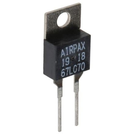 Termostat koncovka: Svorka PCB Airpax Bimetálový 130 °C NC NC Montáž na plošný spoj