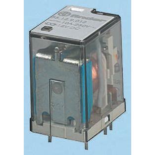Finder Výkonové relé DPDT Montáž na plošný spoj 10A 24V ac 55