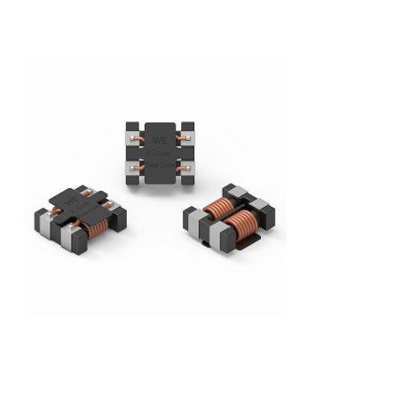 Filtr EMC, řada: WE-CMDC, 80V dc, 125Hz, -25 Hz, Povrch 17 μH, 4.5 A, počet fází: 1, Wurth Elektronik, EN 50110-1