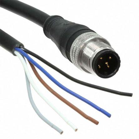 Kabel ovladače snímače, A: Vnější, A: Rovný 5, B: Bez koncovky, B: Vnější, 250V, IP67, řada: 120006 Brad from Molex 1 m