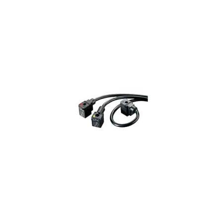Kabel pro ovládání senzoru injekční stříkačky, A: Vnitřní, A: DIN 43650 tvar A, Pravoúhlý 2, B: Bez koncovky, B: Vnější,
