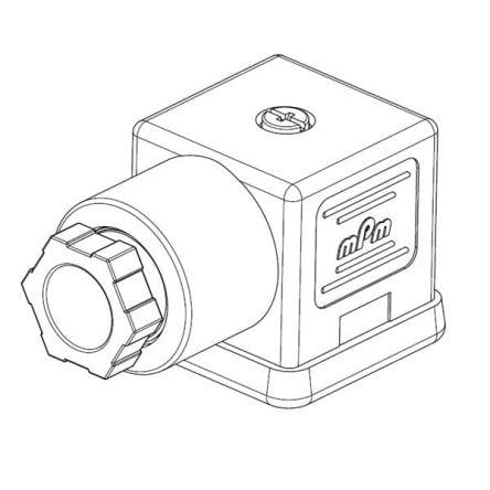Brad from Molex Konektor pro solenoidy podle normy DIN 43650, řada: S18, formát pólů: 2P+E, Šroubová svorka, IP67, 24V