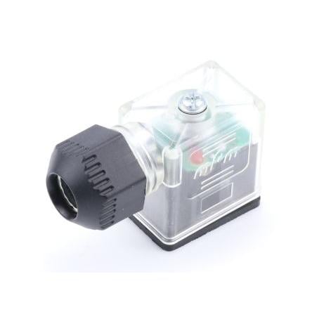 Brad from Molex Konektor pro solenoidy podle normy DIN 43650, řada: 121208, formát pólů: 2P+E DIN 43650 B Indikátor,