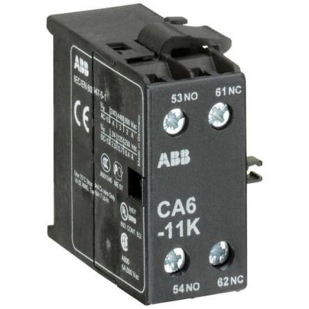 ABB Pomocný kontakt 1 NO/1 NC 2 Povrch, rozsah: CA6 s Šroub 6 A 250 V dc, 690V ac
