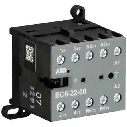 ABB 0 NO, 0 NC Stykač napětí ve vinutí 24V 4pólový 20 A 690V 4 kW s 2 NO/2 NC kontakty 24V Řídicí jednotka, rozsah: