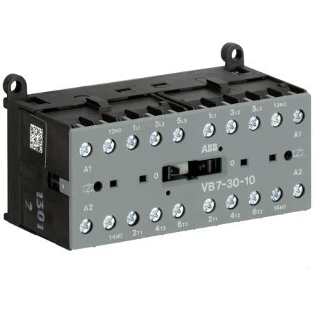 ABB 1 NO/0 NC Stykač napětí ve vinutí 220V, 240 V 3pólový 20 A 690V 5.5 kW s 4 NO kontakty 220V, 240 V Řídicí jednotka,
