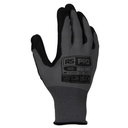 RS PRO Pracovní rukavice Šedá No Polyamid 3 1 2 Polyuretan Ne Ne 7 RS PRO
