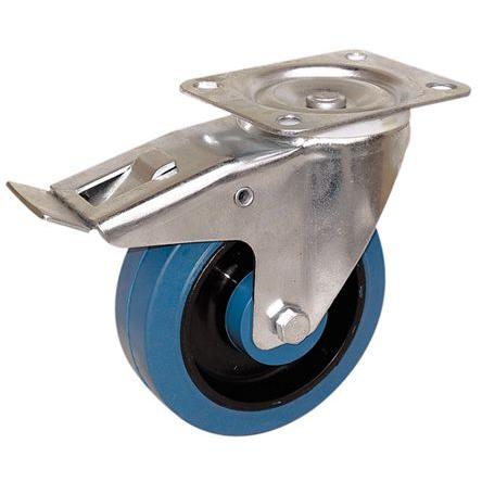 13517222 Guitel Hervieu Brzděné otočné 250 kg 125 mm, Pryž