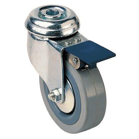 313927 Guitel Hervieu Brzděné otočné 80 kg 120 mm, Pryž