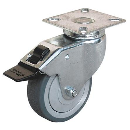 366522 Guitel Hervieu Brzděné otočné 40 kg 50 mm, Pryž
