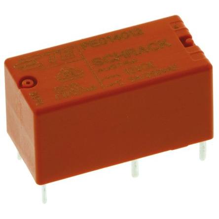 TE Connectivity Výkonové relé SPDT Montáž na plošný spoj 5A 12V dc PE
