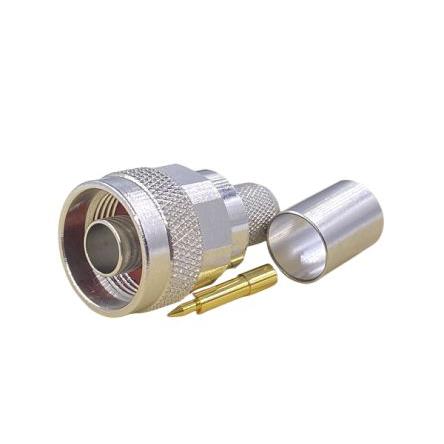 RS PRO Koaxiální konektor Vnější, 50 Ω, orientace těla: Rovný, Kabel Konektor N Krimpovací, 11GHz 125 °C -45 °C, typ